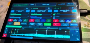 VMU Sequencer touchscreen device