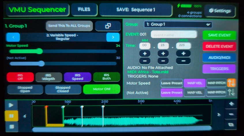 VMU Conductor/Sequencer Master Unit